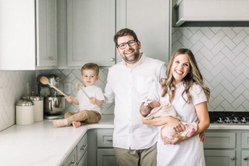 Pastry chef, Lindsay and her family