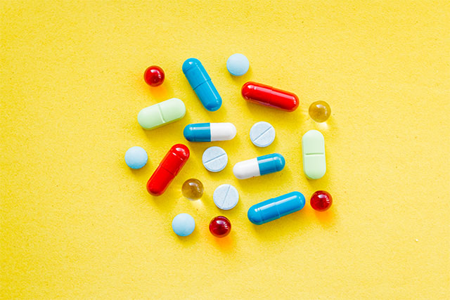 array of vitamins