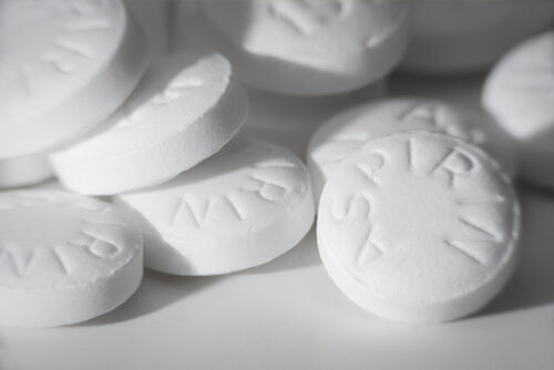 A pile of low-dose aspirin.