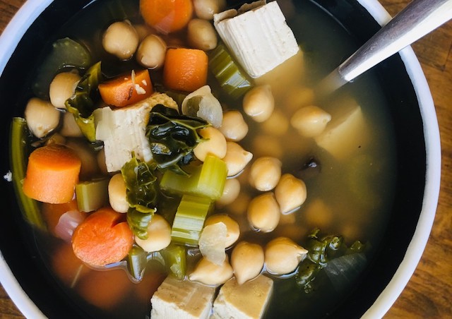 A vegetarian soup.