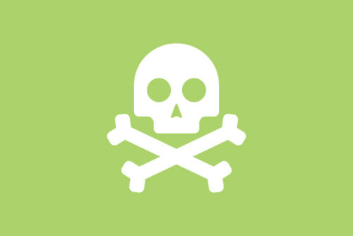 Graphic of the poison symbol.