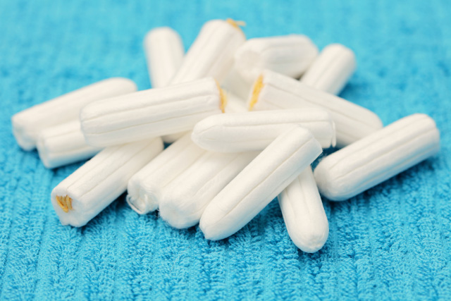 Image of a pile of tampons.