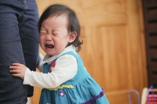 toddler crying