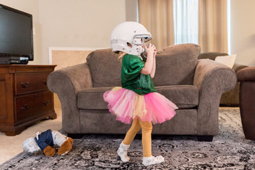 toddler dressed up