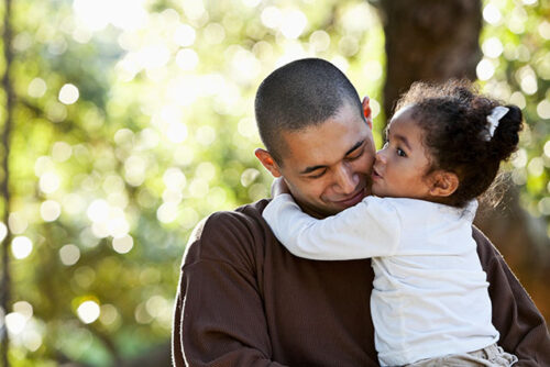 dad and toddler