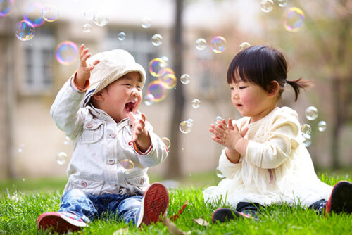 babies and bubbles