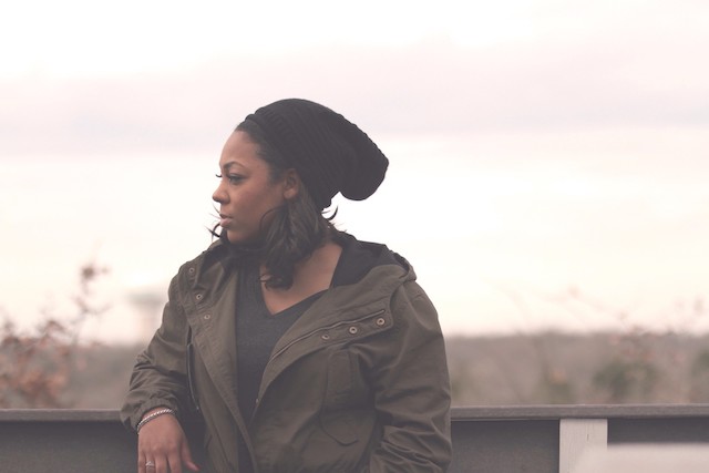 A person staring off into the distance.