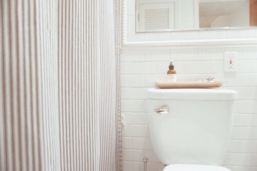 A toilet to represent using bathroom after a vaginal delivery