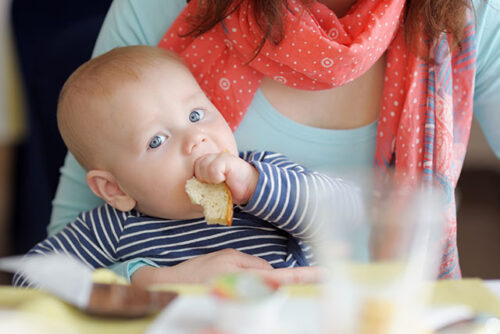 baby eating