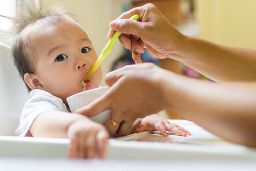 baby eating