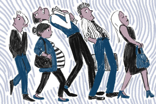 pregnant worker illustration