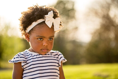 not happy toddler