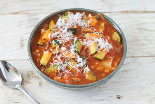vegetarian lasagna soup