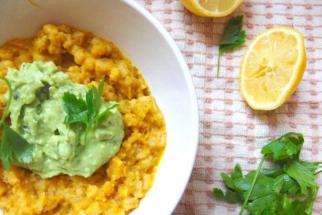 butternut sqaush barley risotto