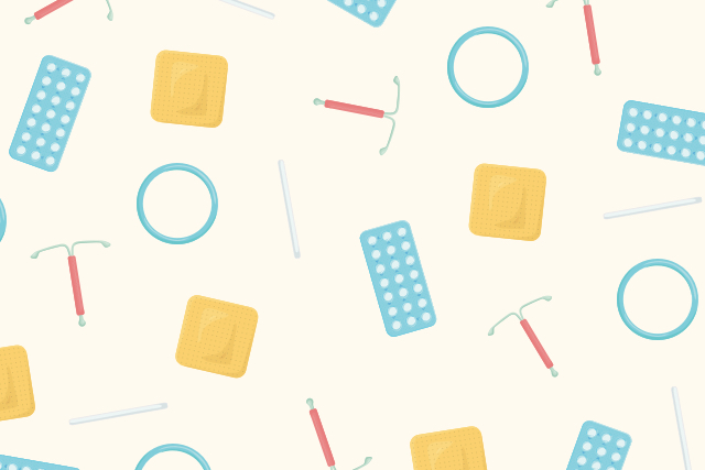 An illustrated birth control methods to represent how long it may take to get pregnant stopping it.