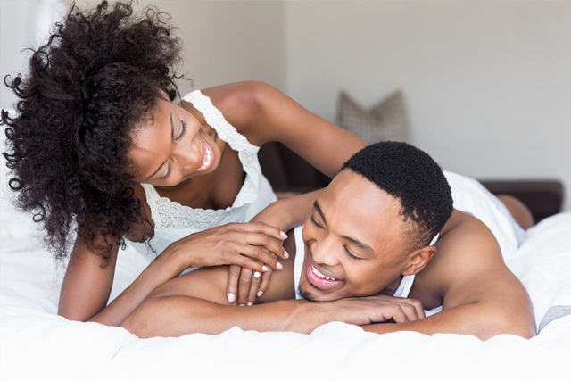 A couple discussing how effective the pull-out method is.