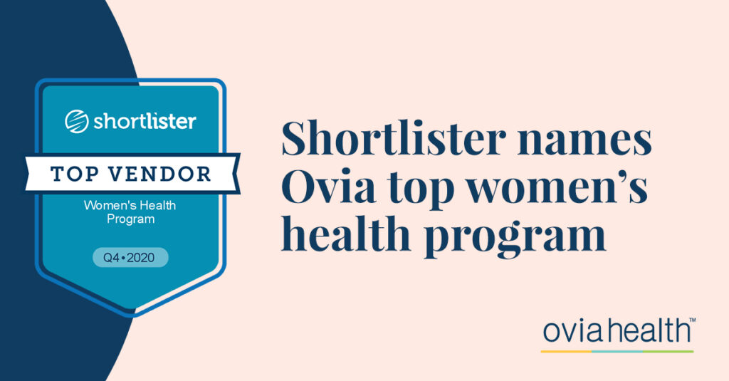 shortlister names Ovia top women's health program