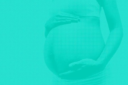 faded image of a pregnant woman holding her stomach