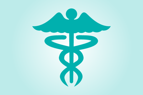 Image of health symbol, the caduceus.