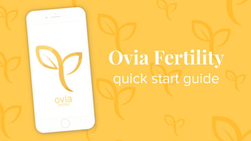 Graphic representing the Ovia Fertility guide.