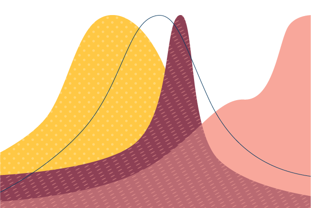 Image of abstract cycles to represent a normal or irregular period cycle.