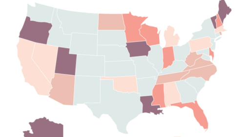 Map of quality care indicator data
